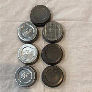 Vintage Ball Mason Jar Zinc Lids Set
